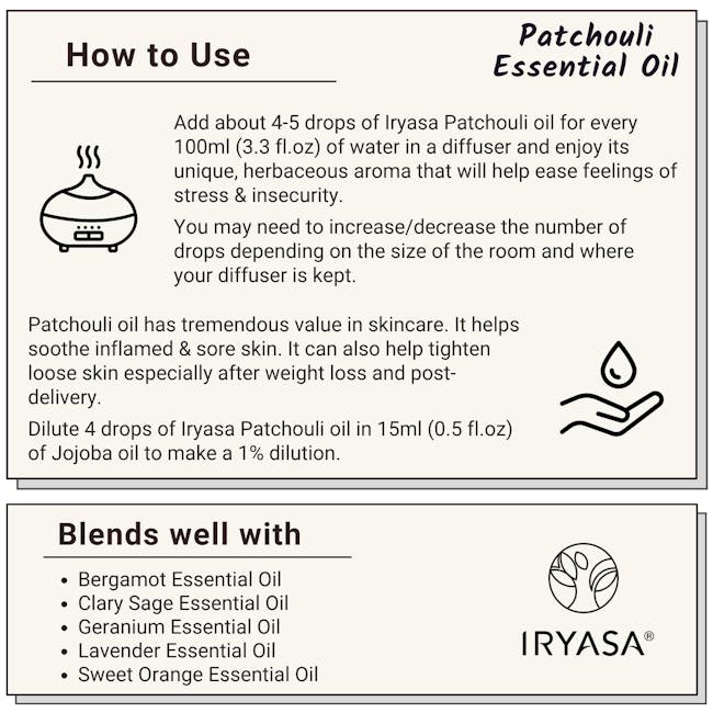 Iryasa Organic Patchouli Essential Oil - 7