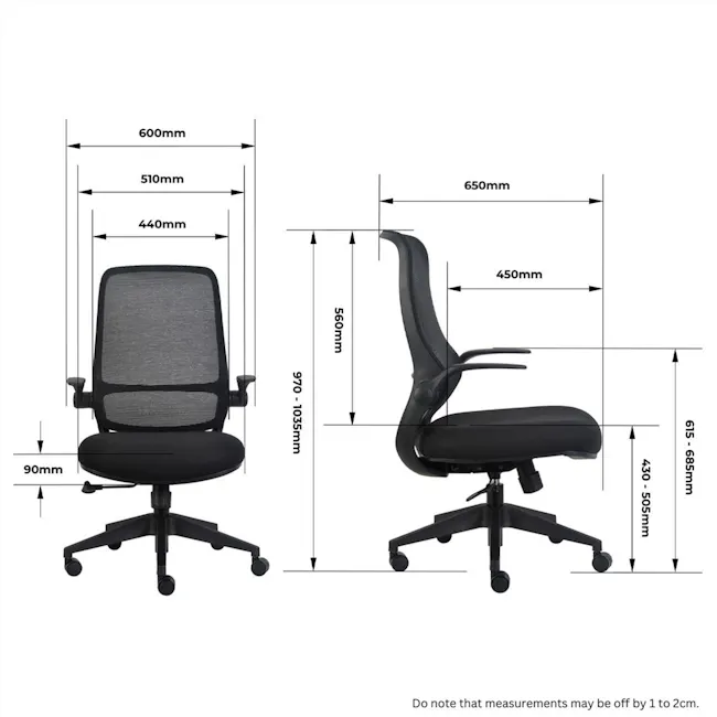 Aurix Lite Office Chair - Orange - 6