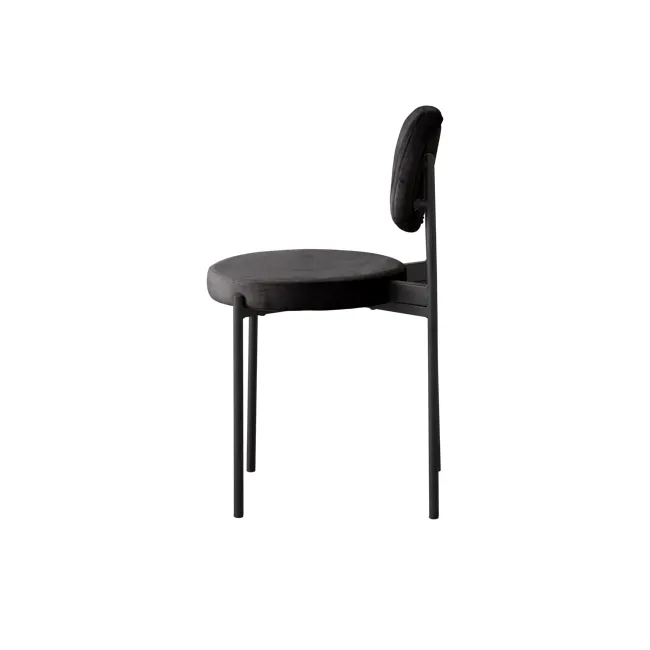 Percy Dining Chair - Black (Velvet) - 2