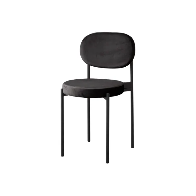 Percy Dining Chair - Black (Velvet) - 7