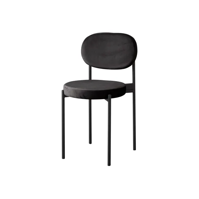 Percy Dining Chair - Black (Velvet) - 7