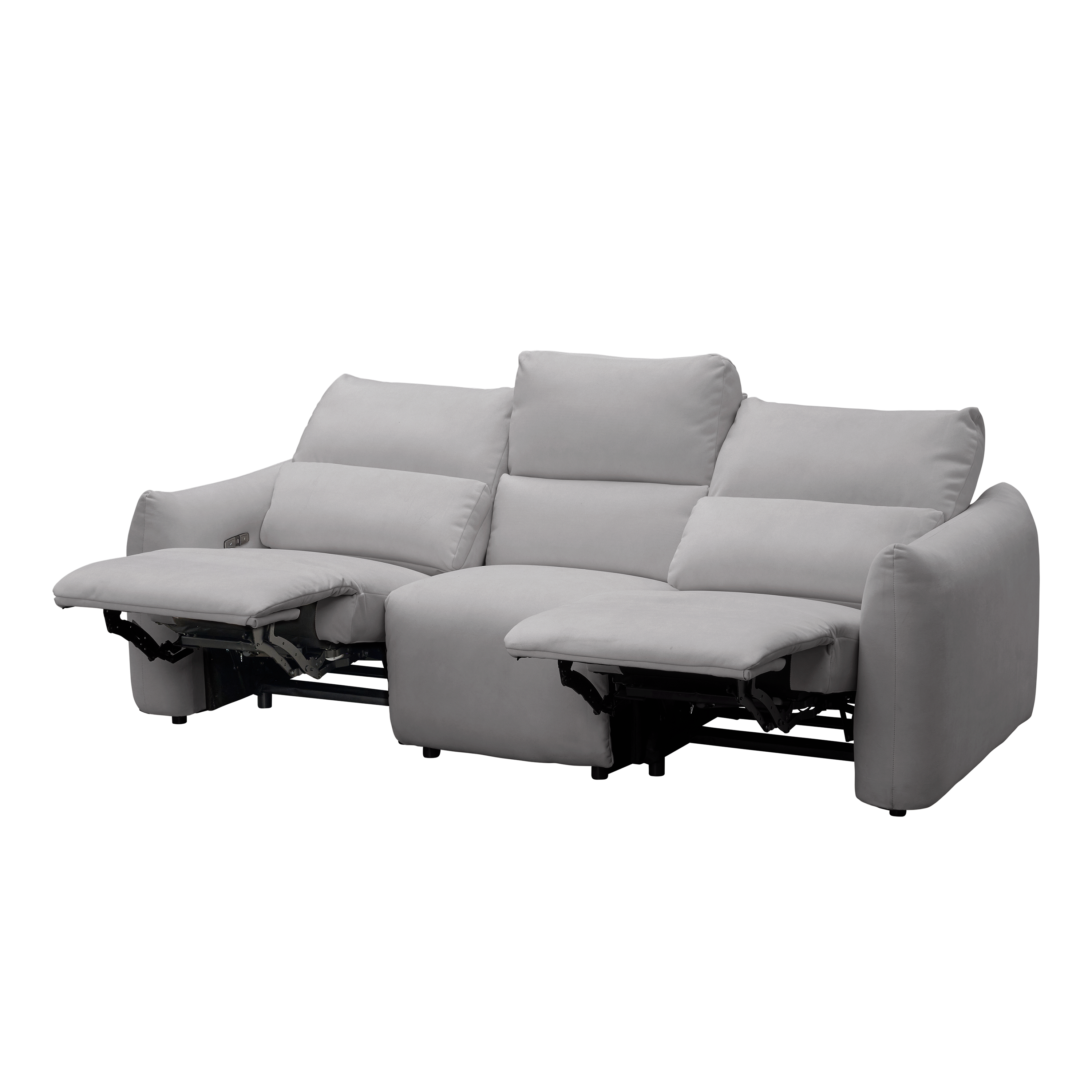 Leighton 3 Seater Power Recliner - Night Sky (Scratch Resistant Fabric) - Zero Wall