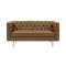Cadencia 2 Seater Sofa with Cadencia Armchair - Tan (Faux Leather) - 10