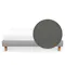 ESSENTIALS King Divan Bed - Stone (Faux leather)