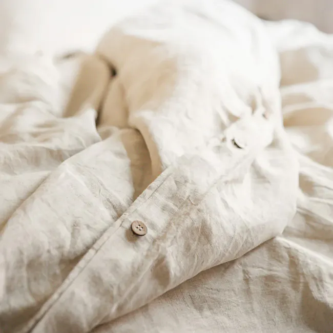 Heveya® Linen Duvet Sheet Set - Natural (5 Sizes) - 4