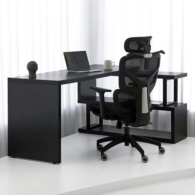 Aero High Back Office Chair - Black - 2