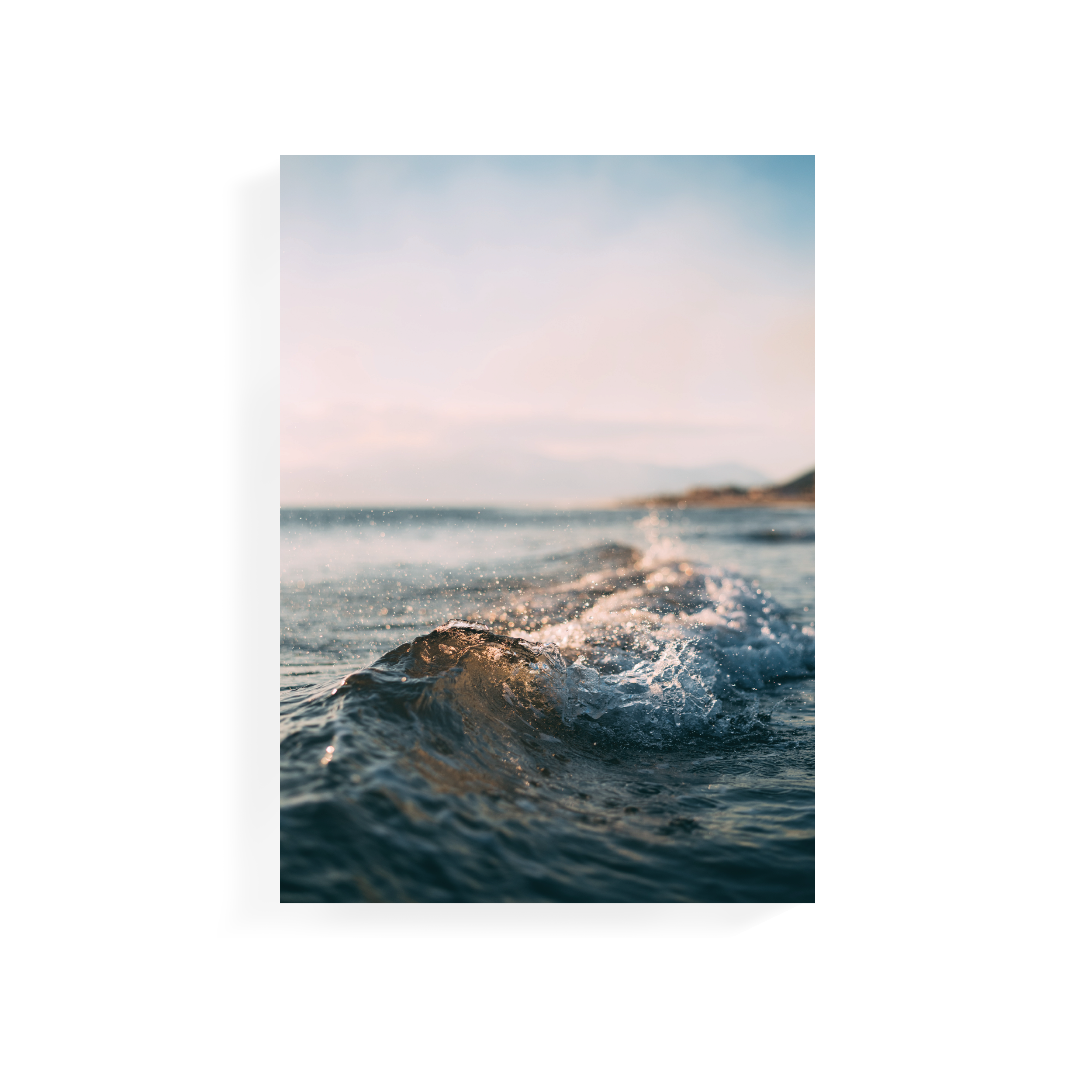 (Showroom Piece) Tropical Art Print on Stretched Canvas 50cm by 70cm - Waves