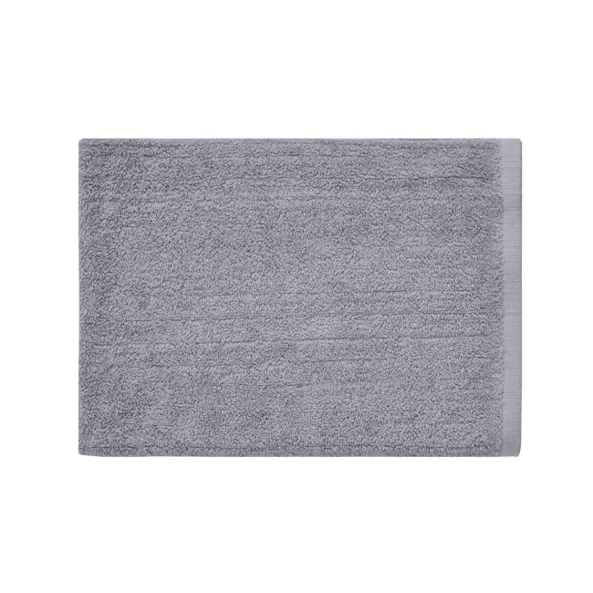 EVERYDAY 100% Cotton Bath Mat 70 x 50 cm - Lilac - 2 - Grey textured bath mat, soft and cozy, perfect for relaxation
