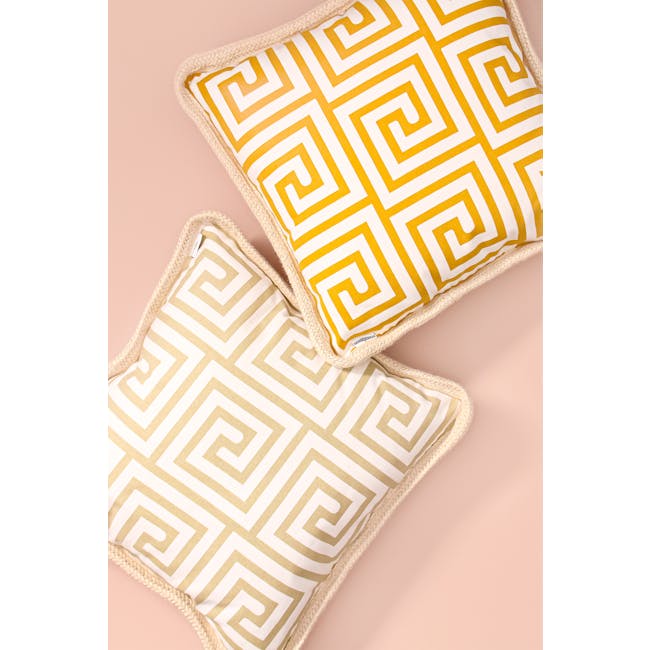 Lost in Tokyo Throw Cushion - Yellow - 2