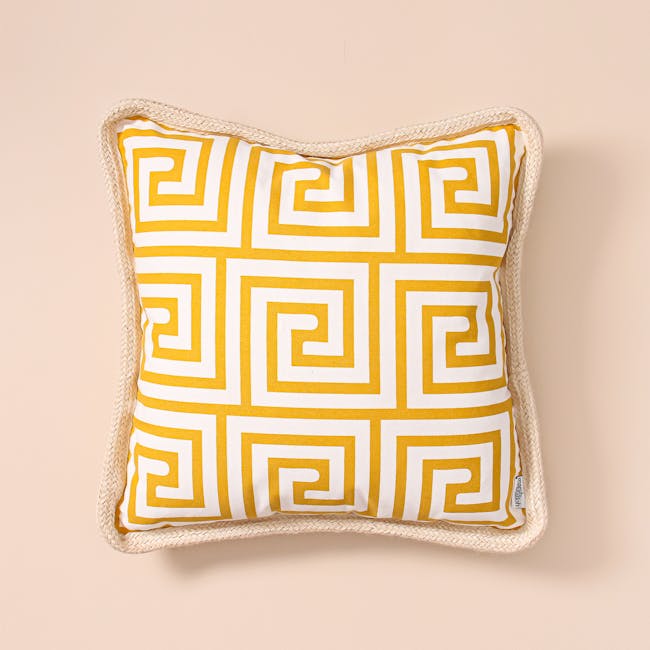 Lost in Tokyo Throw Cushion - Yellow - 4