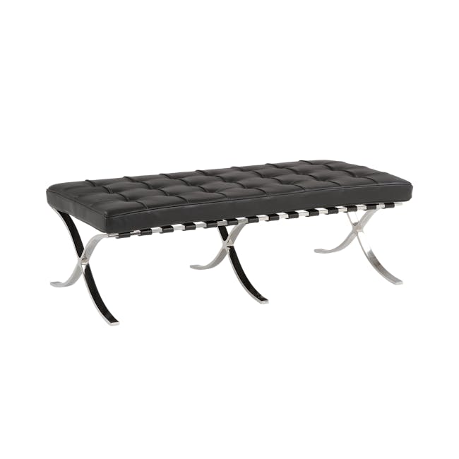 Benton 2 Seater Sofa with Benton 2 Seater Ottoman - Black - 18 - Modern digital interface, User-friendly design, Interactive