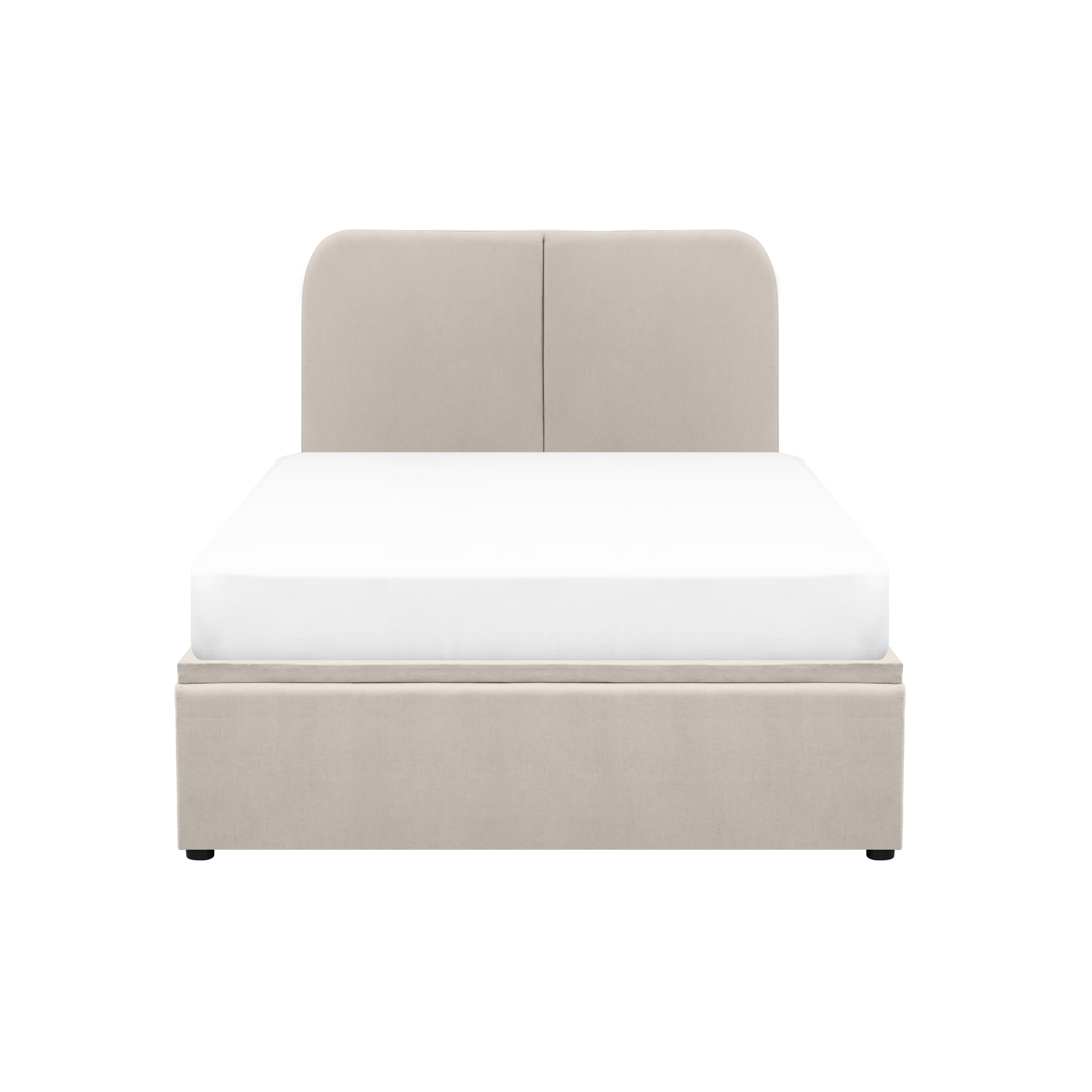Nolan Single Storage Bed - Oatmeal - Image 1