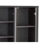 Harvey 3 Door Shoe Cabinet - Black, Grey - 5