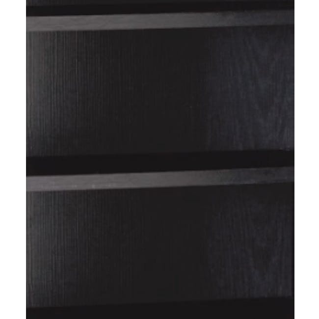Harvey 3 Door Shoe Cabinet - Black, Grey - 6 - Dark wood paneling, Wood grain texture, Wooden wall panel, Wooden wall