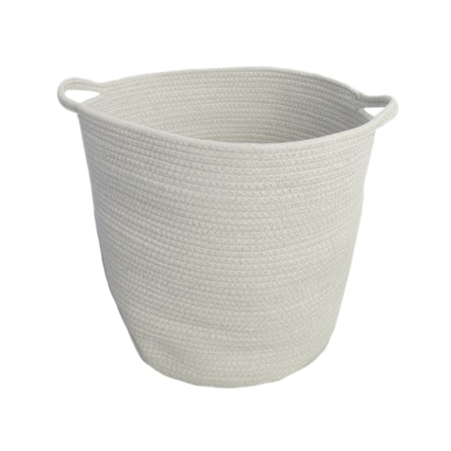 Celine Cotton Rope Bucket - White - 0