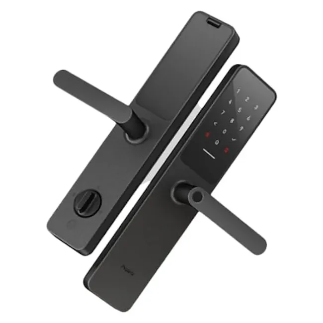 AQARA Smart Door Lock A100 - 4 - Smart lock, keypad, digital display, black finish, ergonomic design, integrated control