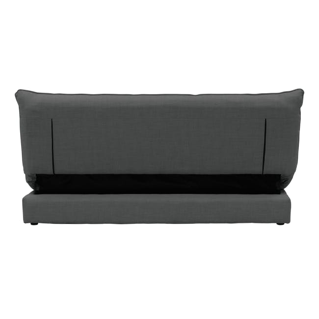 Tessa 3 Seater Storage Sofa Bed - Charcoal (Eco Clean Fabric) - 8