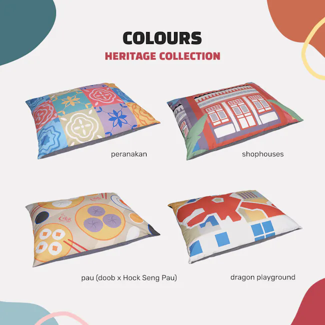 Doob Plopsta' Heritage Collection - Pau - 14 - vibrant and colorful pillows with intricate patterns, unique and diverse