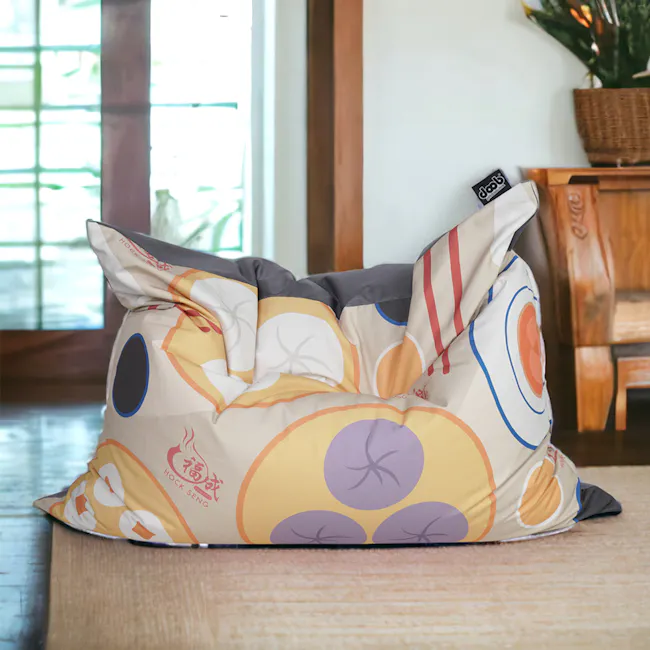 Doob Plopsta' Heritage Collection - Pau - 10 - Colorful cushion, modern design, abstract patterns, geometric shapes, soft