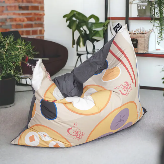 Doob Plopsta' Heritage Collection - Pau - 9 - Colorful cushion, modern living room, cozy seating, abstract design, playful