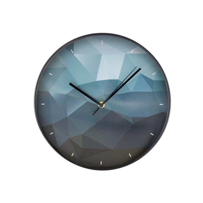 Sapphire Facet Wall Clock - 0