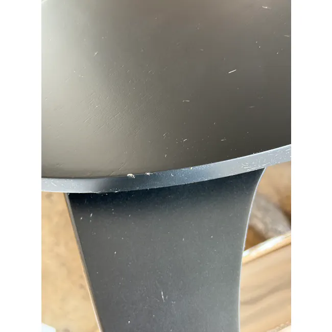 (As-Is) Coda Sculpted Side Table - Black - 8