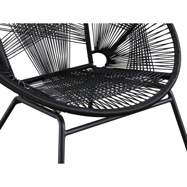 Dallas Outdoor Lounge Chair - Black - 4