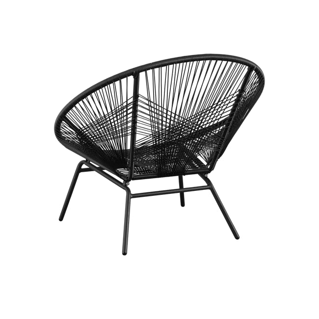 Dallas Outdoor Lounge Chair - Black - 2