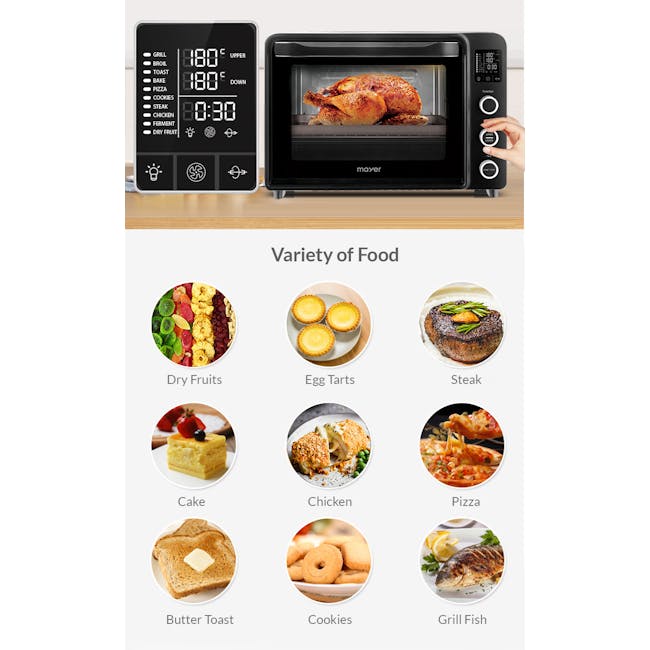 Mayer 38L Digital Electric Oven MMO38D - 9
