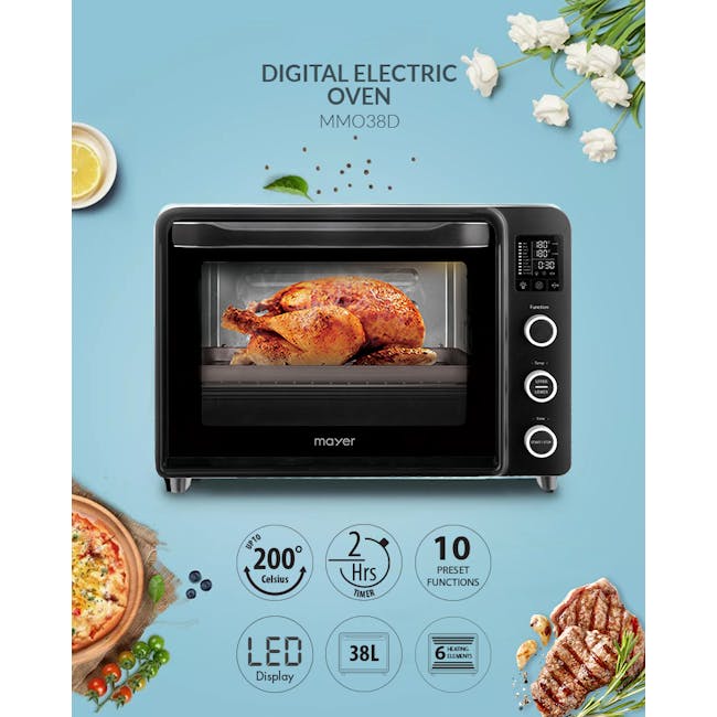 Mayer 38L Digital Electric Oven MMO38D - 4