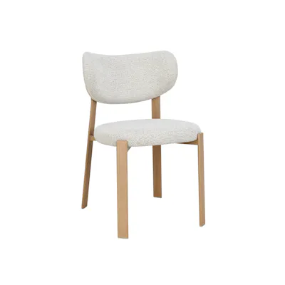 Sierra Dining Chair - Oak, Light Grey