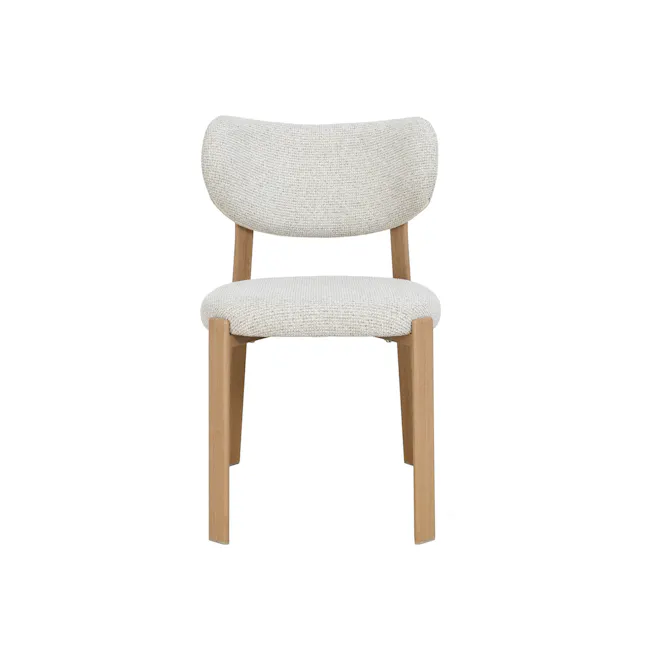 Sierra Dining Chair - Oak, Light Grey - 2