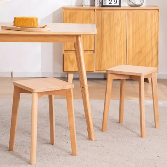 Pekka Stackable Stool - Oak - 5