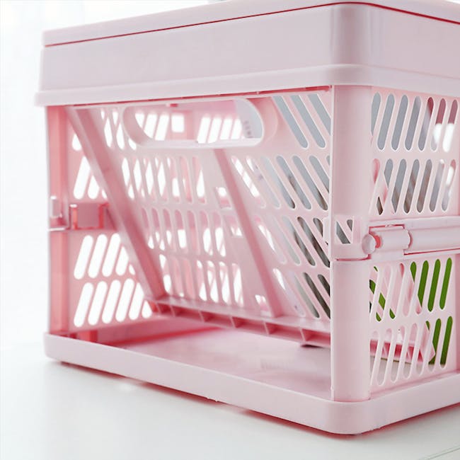 Kono Foldable Storage Basket 18L - Pink - 3