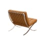 Benton Chair with Benton Ottoman - Tan (Genuine Cowhide) - 2