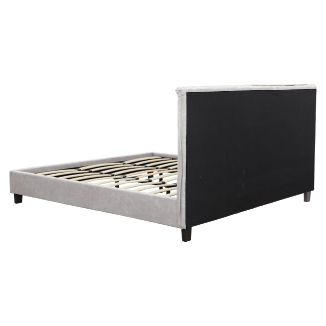 Hank King Bed in Silver Fox with 2 Weston Bedside Tables - 6