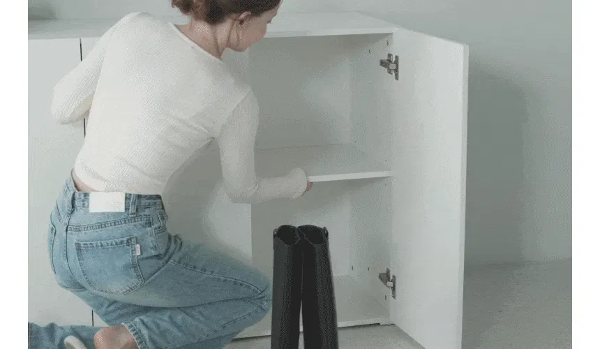 Mable Arched Tall Storage Cabinet 0.8m - 17