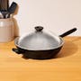 Meyer Midnight Nonstick Hard Anodized 32cm Covered Stirfry with Helping Handle - 1