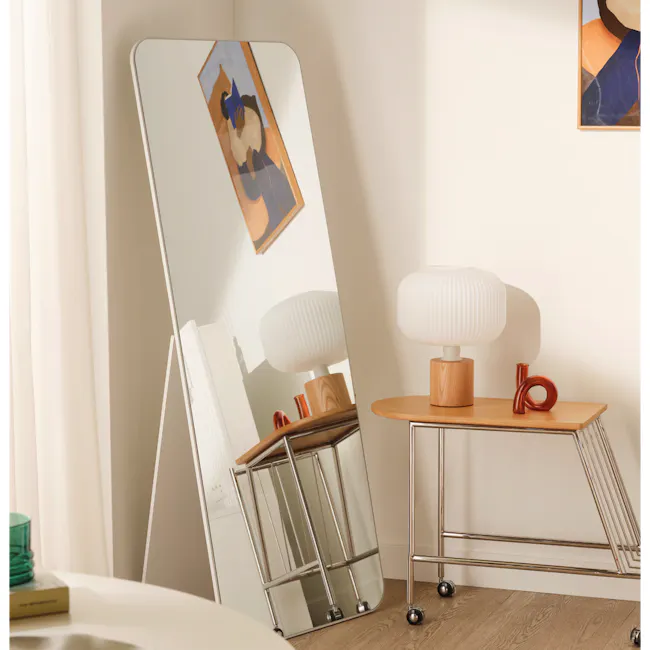Lessie Standing Mirror - White (2 Sizes) - 2
