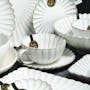 Table Matters White Scallop Tea Cup and Saucer - 1
