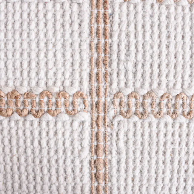 Bauel Wool Jute Rug - Ivory (3 Sizes) - 3