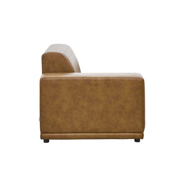 Milan 3 Seater Sofa - Tan (Faux Leather) - 5