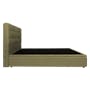 ESSENTIALS King Headboard Storage Bed - Khaki (Fabric) - 3