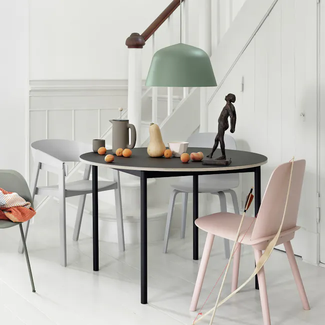Wesla Pendant Lamp - Green (2 Sizes) - 3 - modern dining room, minimalist furniture, round table, white walls, elegant