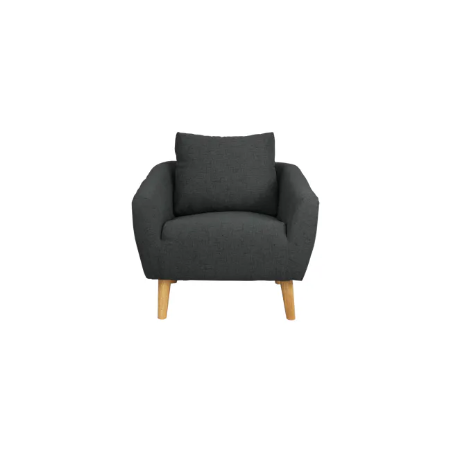 Hana 2 Seater Sofa with Hana Armchair - Charcoal - 18