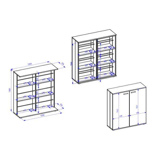 (As-is) Satos Shoe Cabinet 1m - White - 21