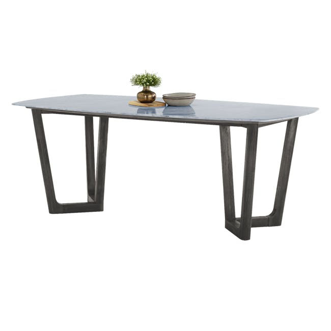 (As-is) Carson Marble Dining Table 2m - 1 - 24