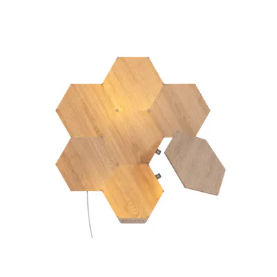 Nanoleaf Elements Wood Look Smarter Kit (7 Panels)