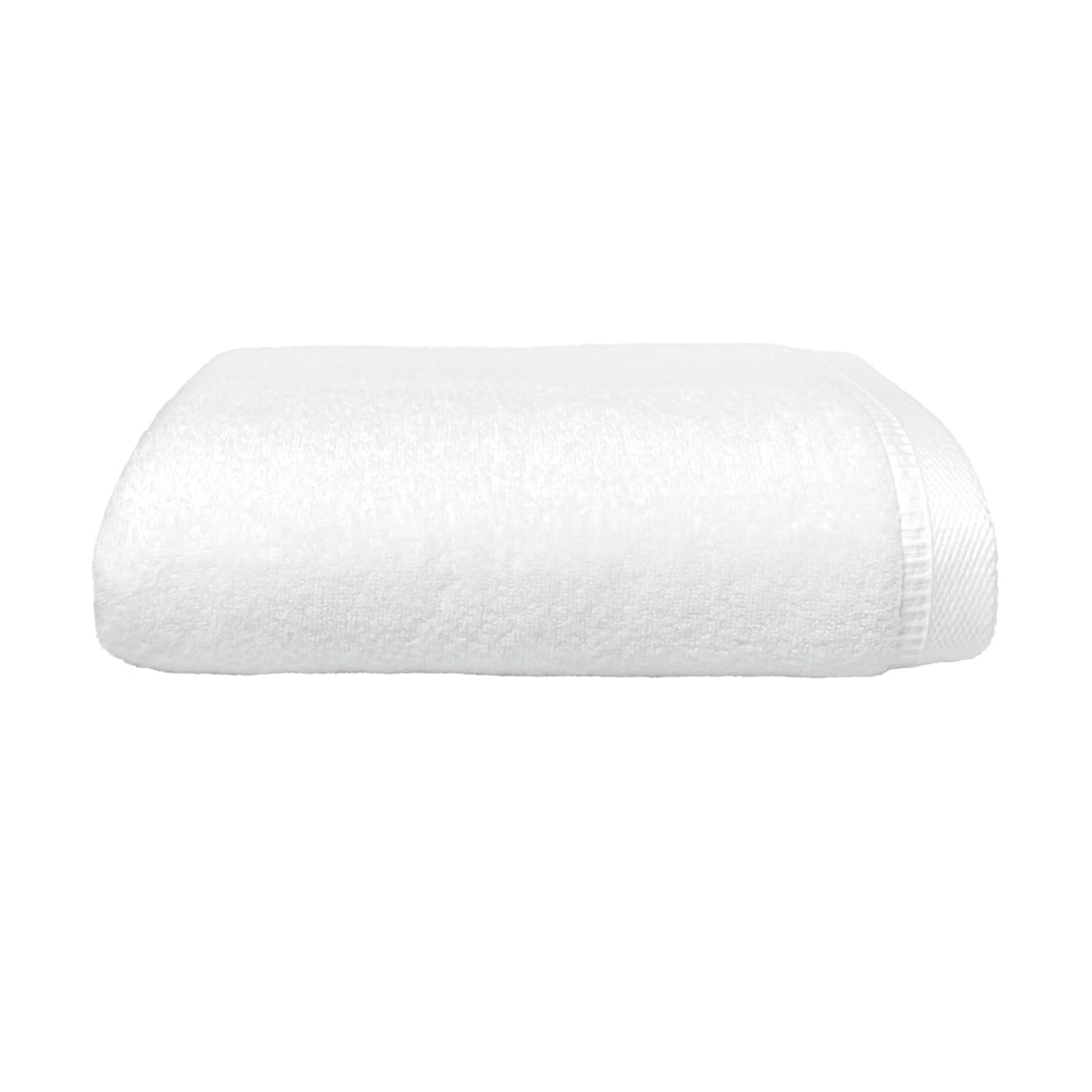 [Bundle of 2] Charles Millen HUELLA Air - 100% Turkish Cotton Hotel Quality Bath Towel - Bright White