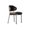Edson Dining Chair - Black (Faux Leather)